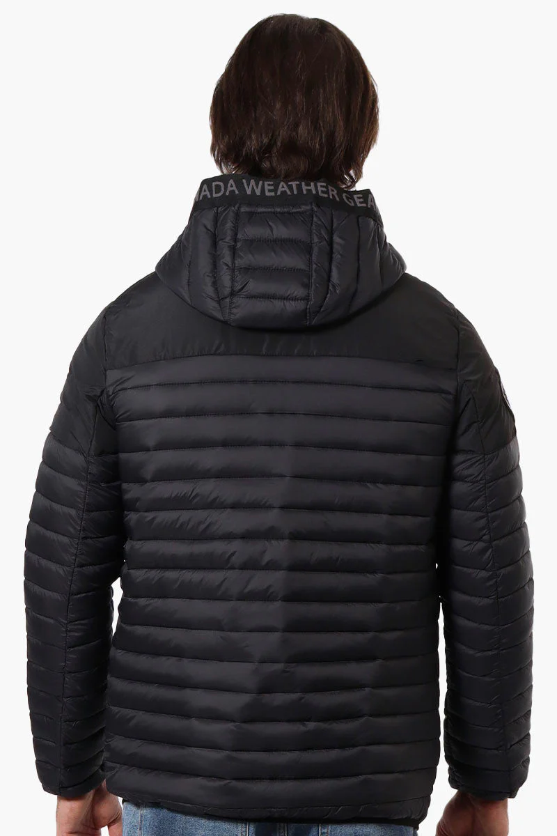 Heat Retention Lining Bomber Jacket - Black - Image 3