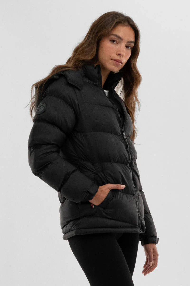 Chevron Bomber Jacket - Black - Image 2