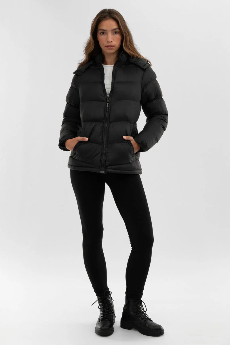 Chevron Bomber Jacket - Black - Image 5