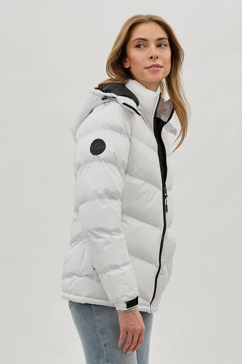 Chevron Bomber Jacket - White - Image 2