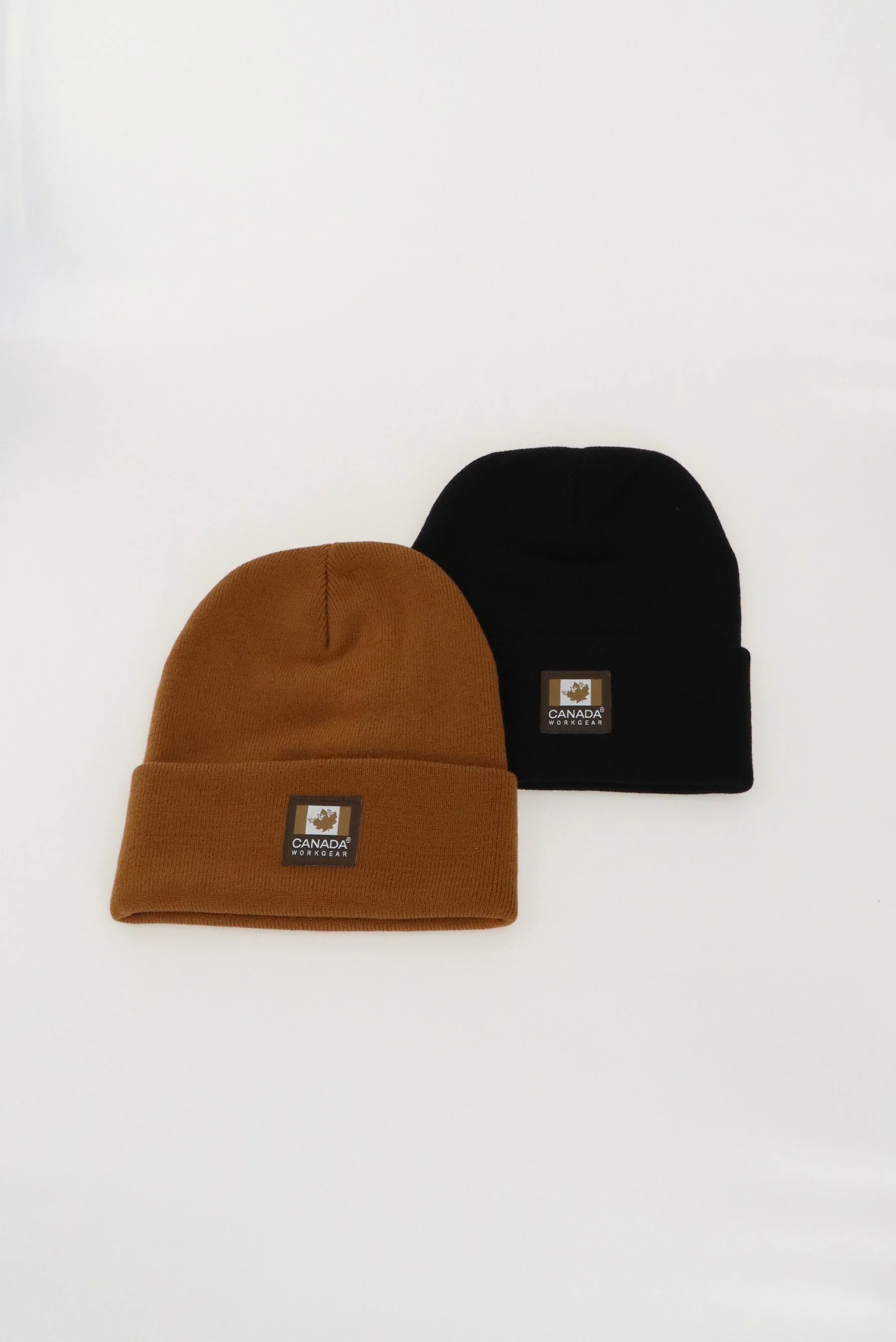 Two Pack Knit Beanie Hat - Brown - Image 4