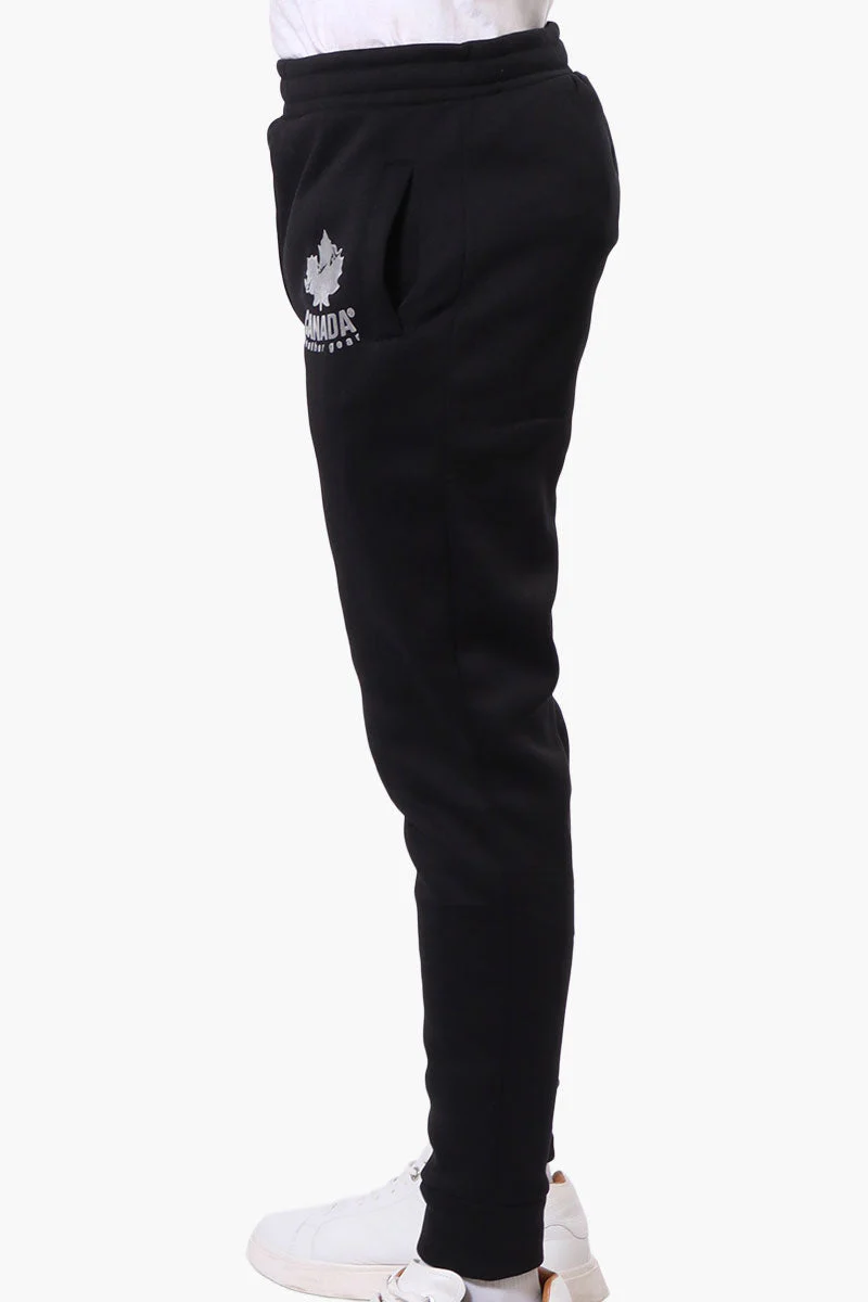 Basic Solid Joggers - Black - Image 2