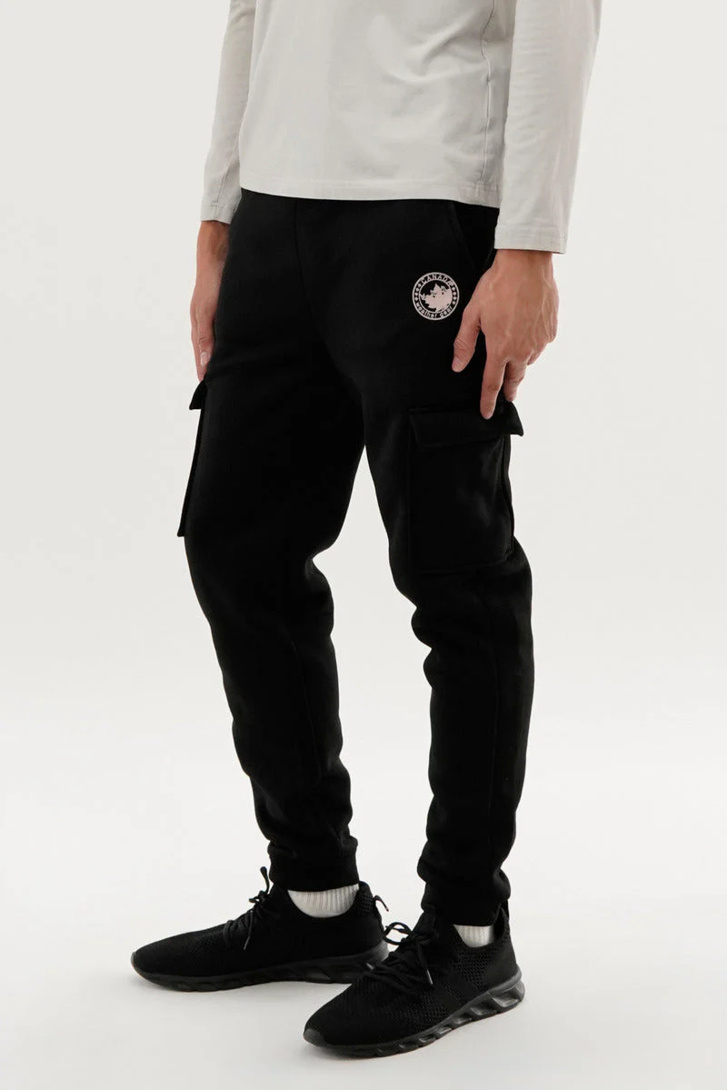 Basic Cargo Joggers - Black - Image 2