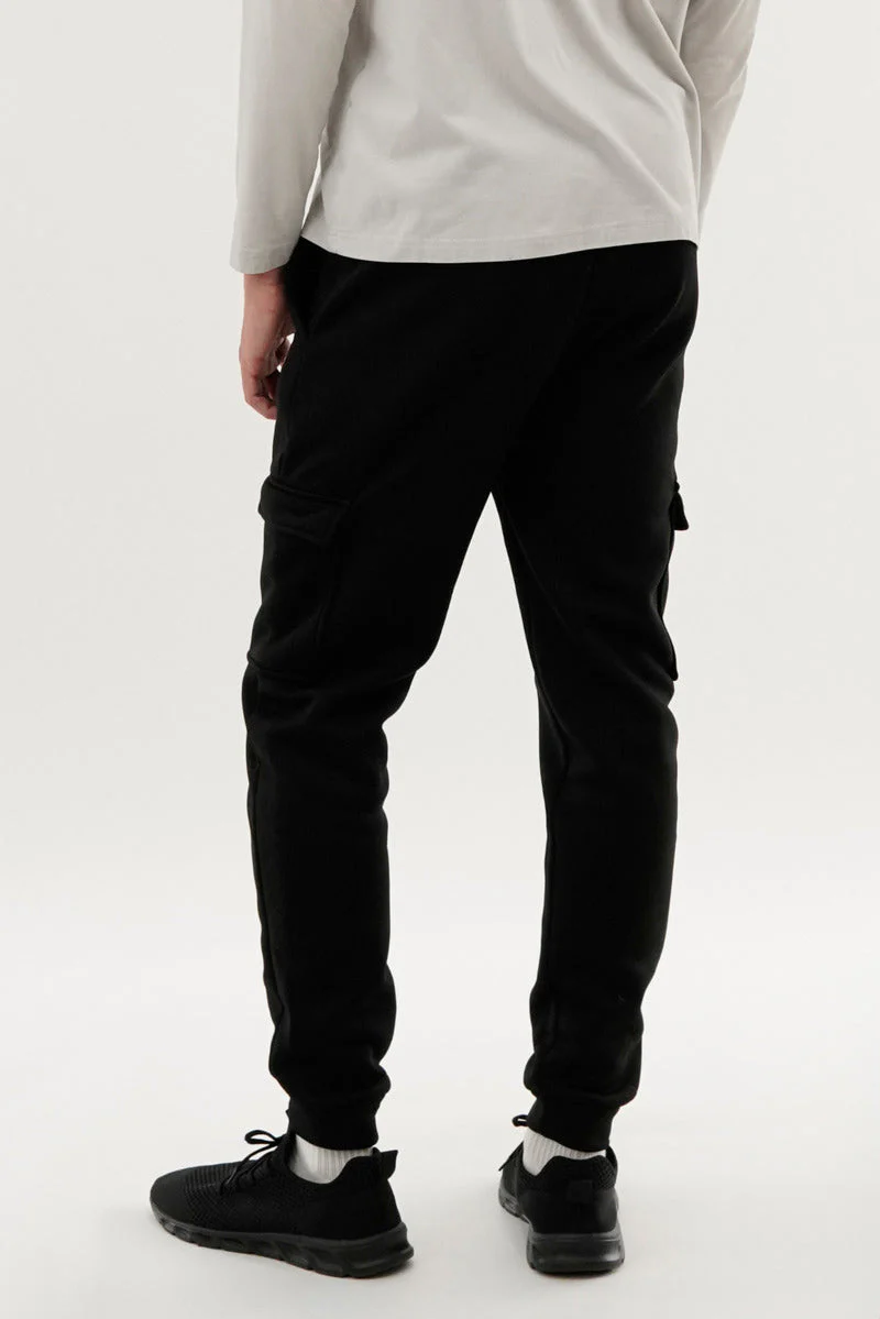 Basic Cargo Joggers - Black - Image 3