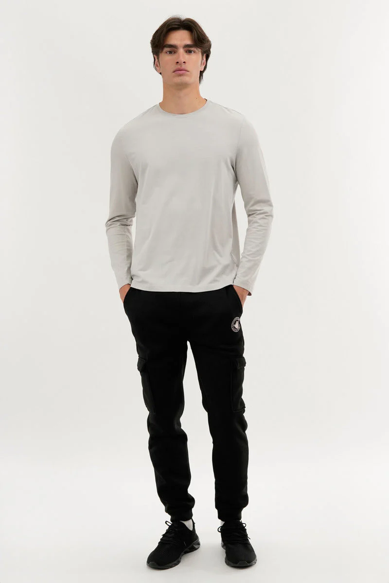 Basic Cargo Joggers - Black - Image 5
