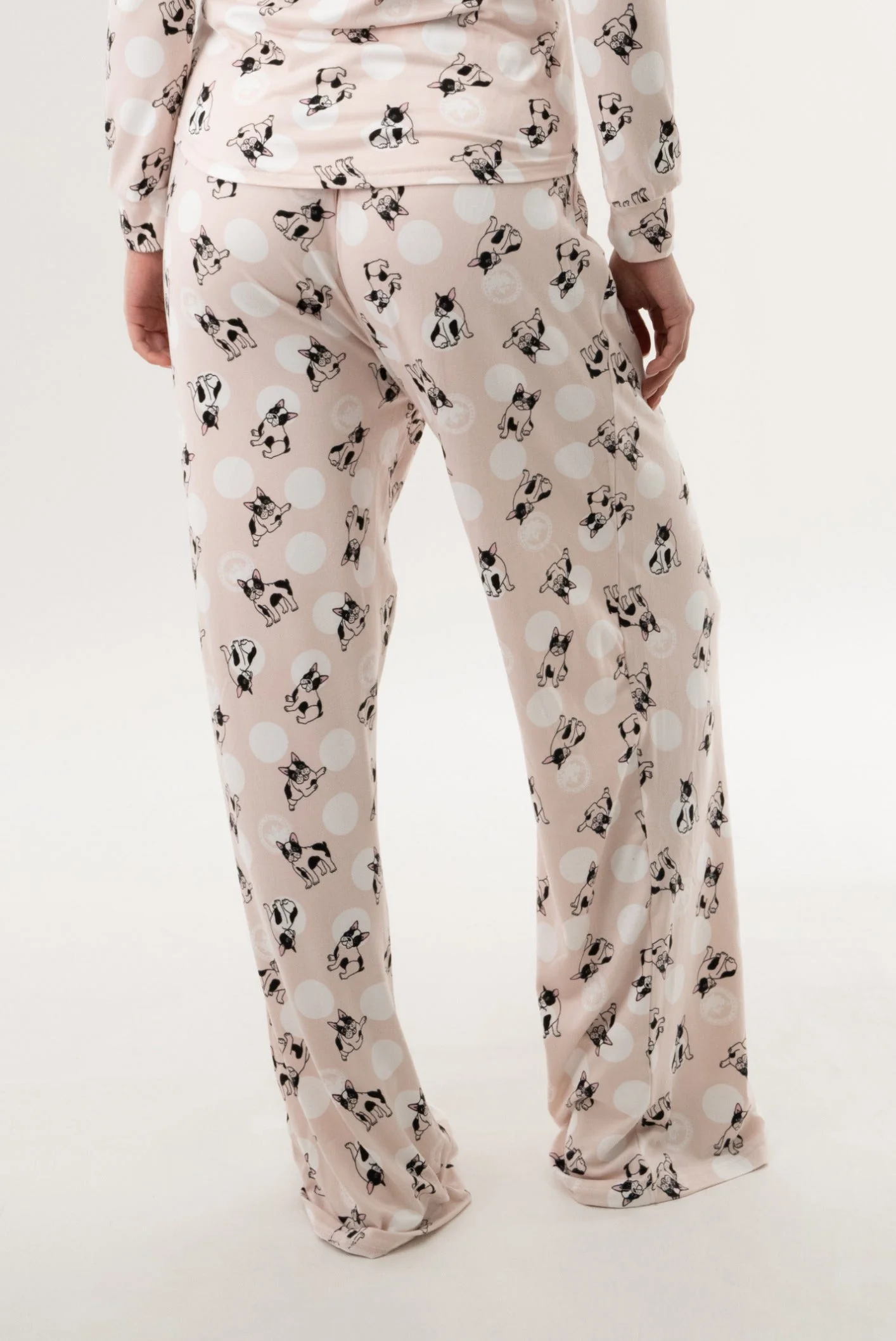 Dog Print Pajama Pants - Pink - Image 3