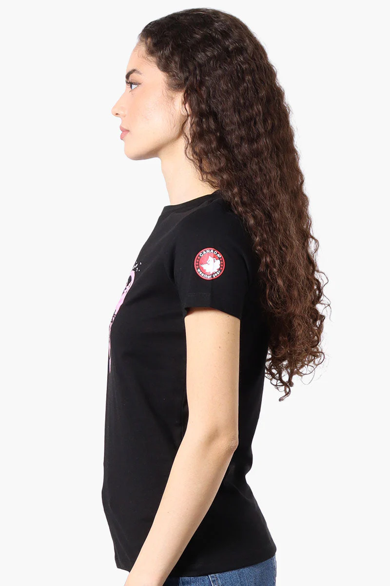 Heart Mountain Print Tee - Black - Image 2