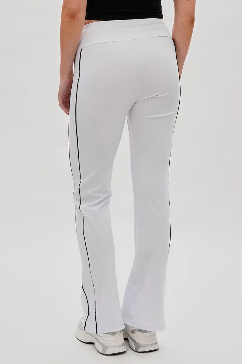 Side Piping Detail Active Pants - White - Image 3