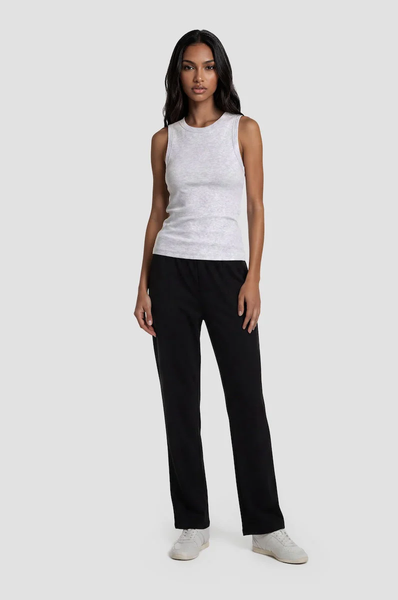 Classic Straight Leg Sweatpants - Black