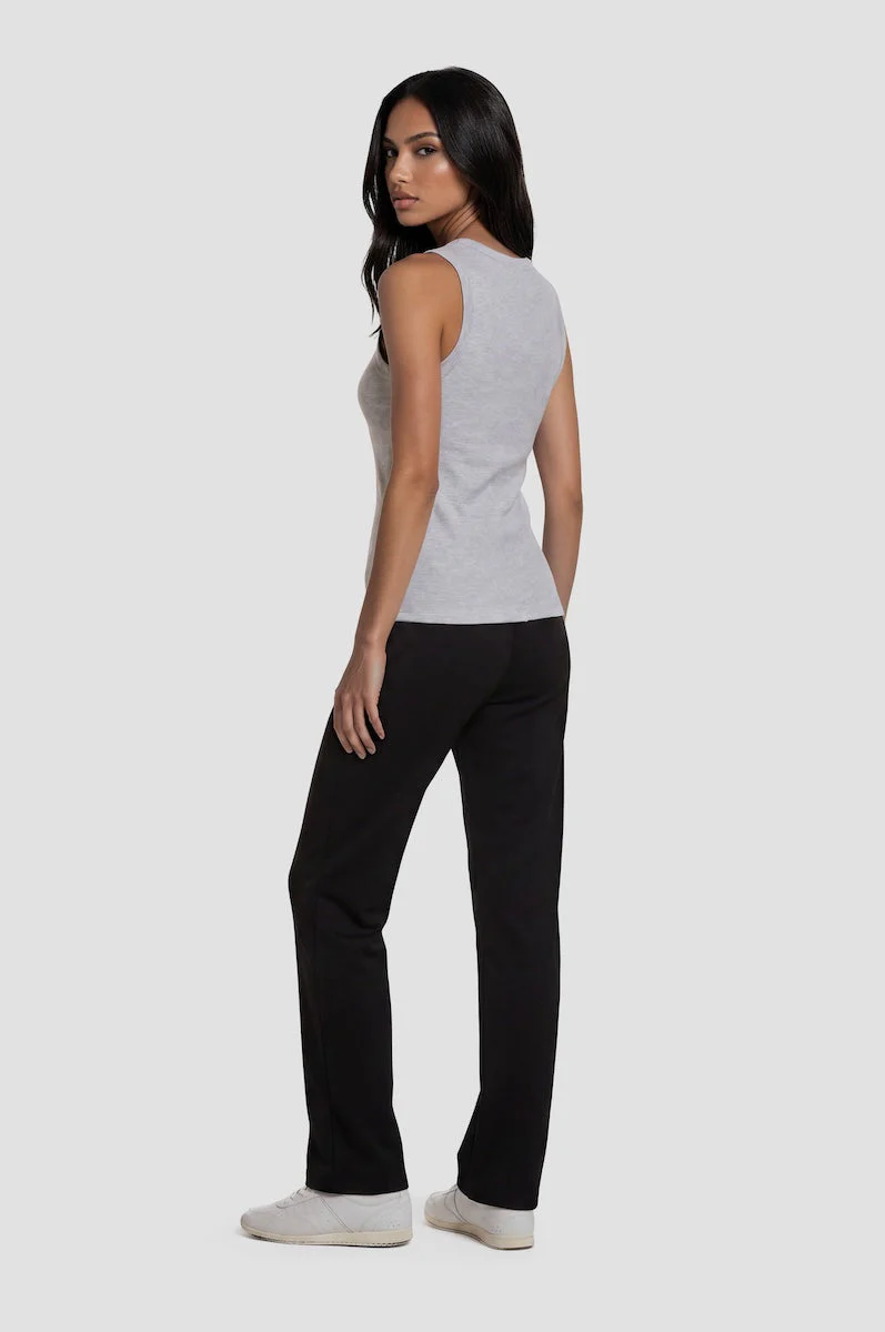 Classic Straight Leg Sweatpants - Black - Image 2